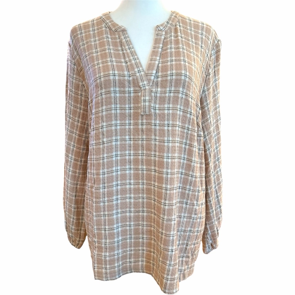 Beautiful Felina Long Sleeve Tunic Style Blouse - New - Sz Lg